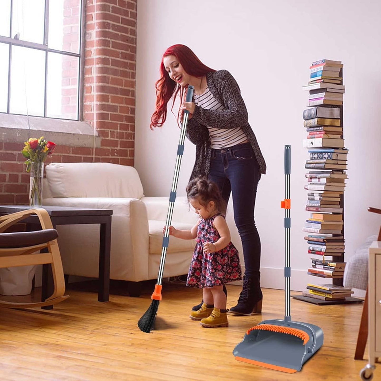 Easy Sweep Broom And Dust Pan Set