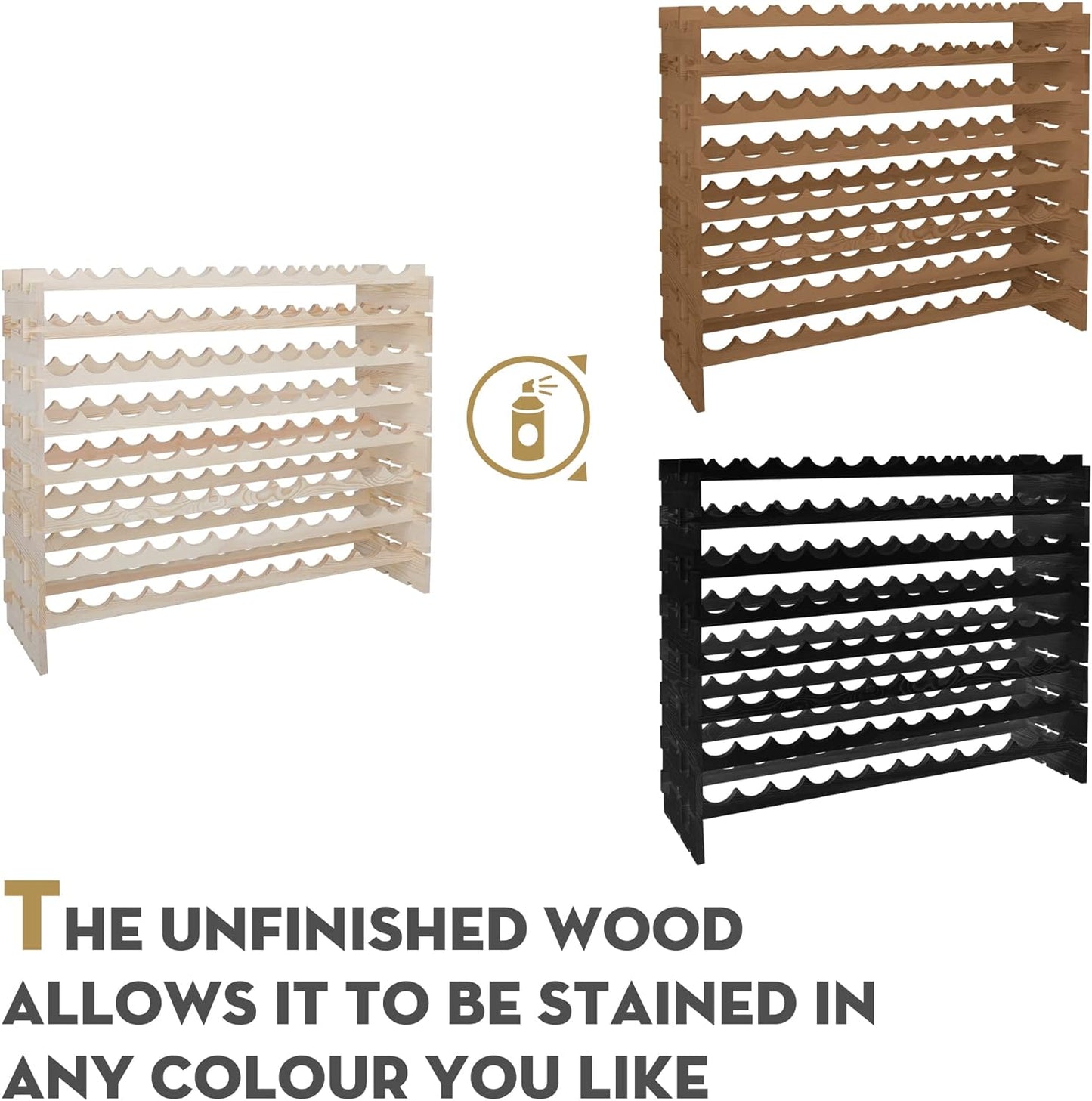 Space Saving 96 Bottle Wine Storage Rack