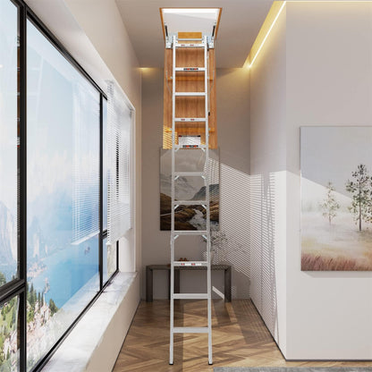 Compact Lightweight Folding Loft Ladder 54 Inch