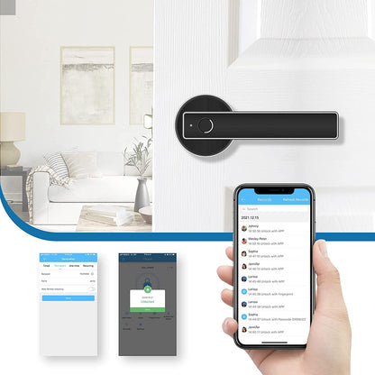 Secure Digital Fingerprint Door Lock Handle Set - Halri