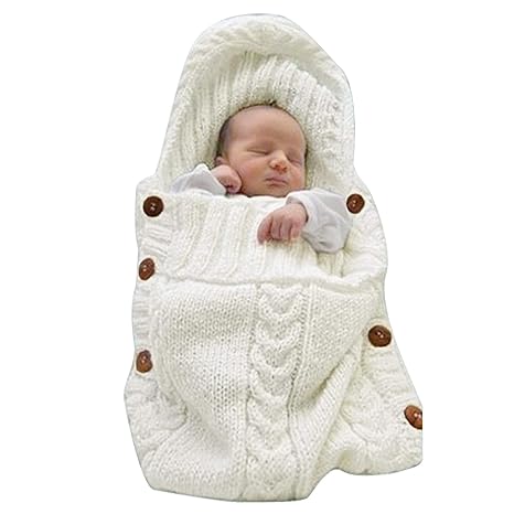 Soft Beige Baby Blanket - Cozy Newborn Throw - Halri