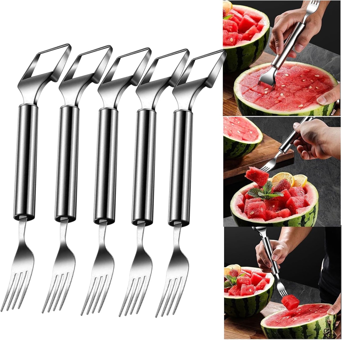 Easy Use Stainless Steel Fruit Fork Knife