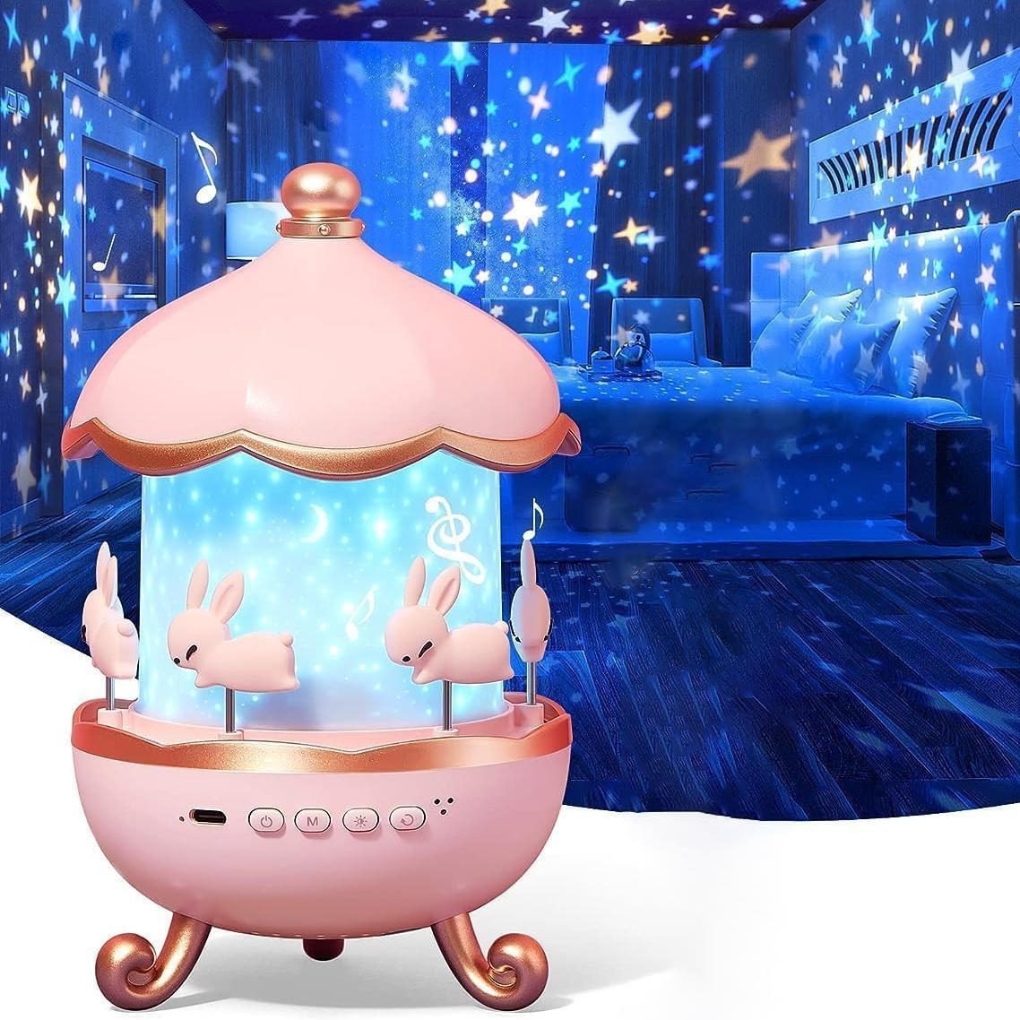Colorful Kids Bedroom Night Light Projector - Halri