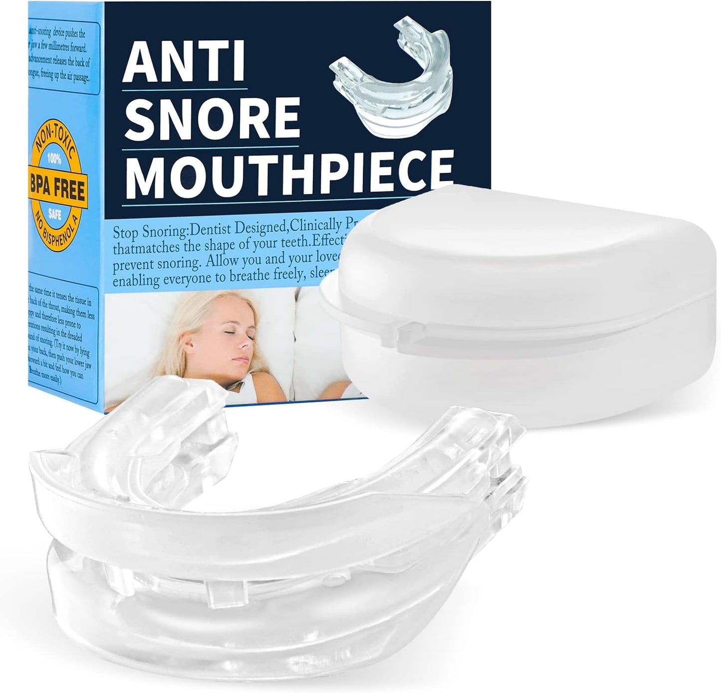 Sleep Apnea Snore Stopper Mouth Guard Device - Halri