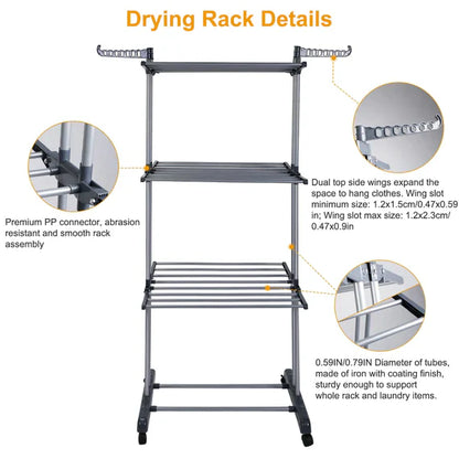 Compact Collapsible Large Capacity Drying Rack