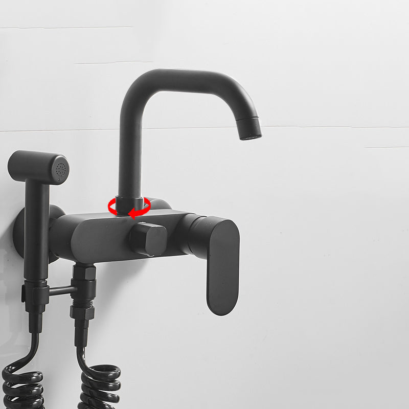 Modern Chrome Bathtub Faucet Lever Handle Trim