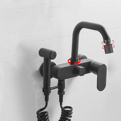 Modern Chrome Bathtub Faucet Lever Handle Trim