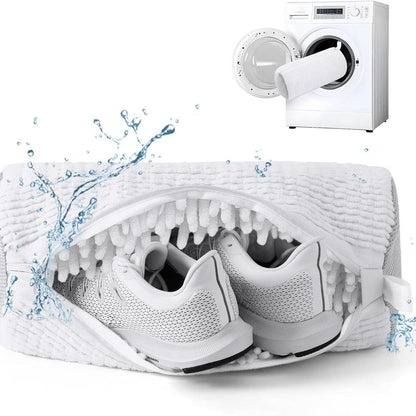 Soft Microfiber Shoe Wash Bag for Delicate Laundry Protection