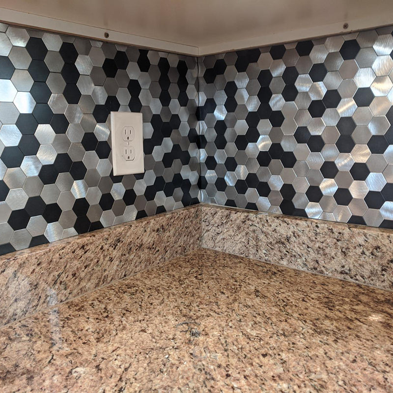 Easy Install Metallic Mosaic Wall Tiles