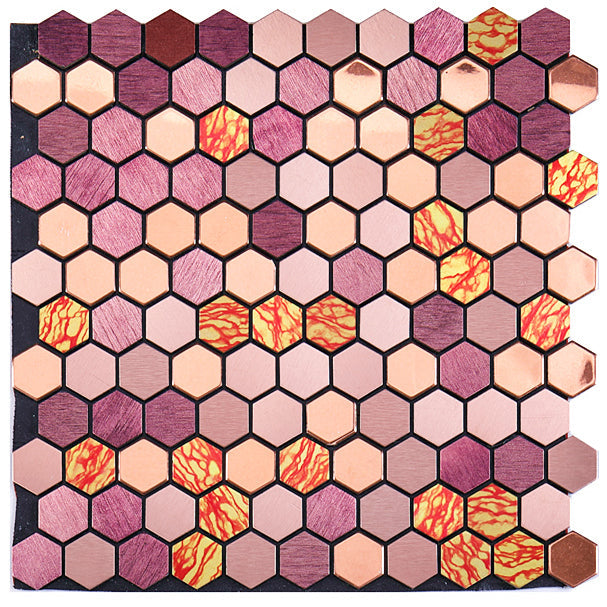 Easy Install Metallic Mosaic Wall Tiles
