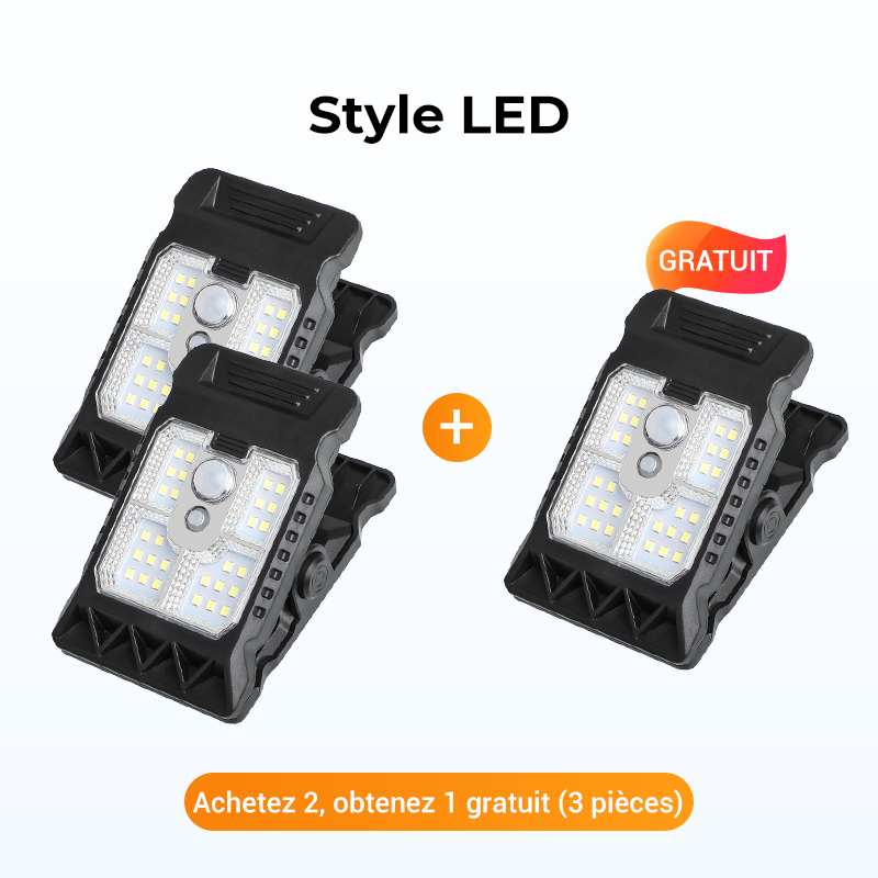 Bright Solar Powered Clamp Lamp - Halri