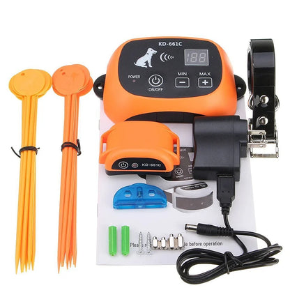 Easy Wireless Pet Fence System With Training Collar