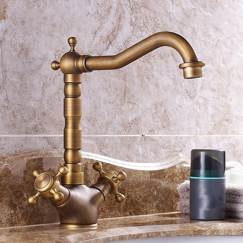 Modern Cross Handle Bathroom Sink Faucet - Halri