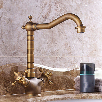 Modern Cross Handle Bathroom Sink Faucet - Halri