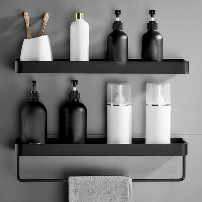 Sleek Metal Bathroom Storage Rack