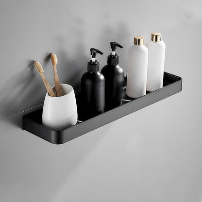Sleek Metal Bathroom Storage Rack