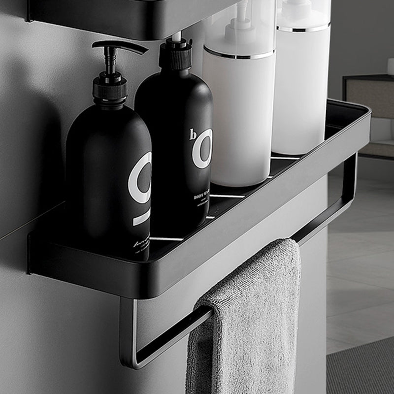 Sleek Metal Bathroom Storage Rack