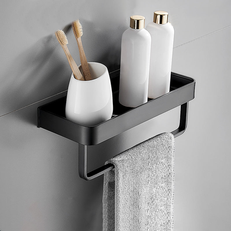 Sleek Metal Bathroom Storage Rack