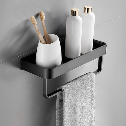 Sleek Metal Bathroom Storage Rack