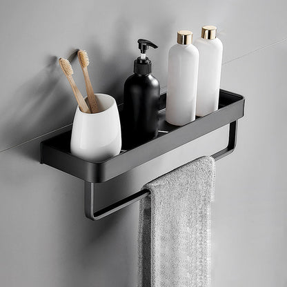 Sleek Metal Bathroom Storage Rack