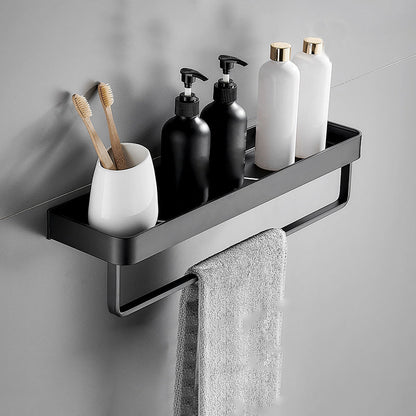 Sleek Metal Bathroom Storage Rack