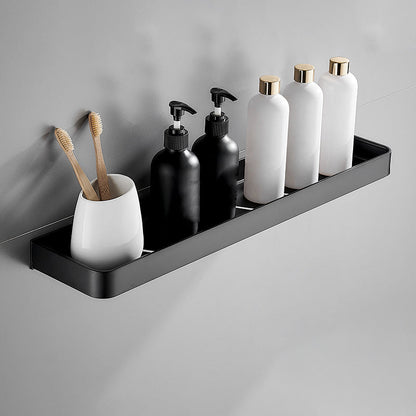 Sleek Metal Bathroom Storage Rack