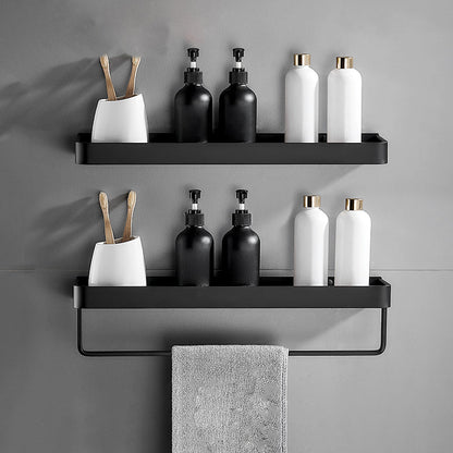 Sleek Metal Bathroom Storage Rack