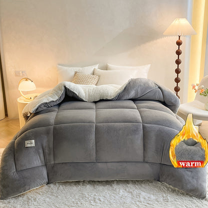 Cozy Plush Fleece Duvet Cover for Winter Warmth - Halri