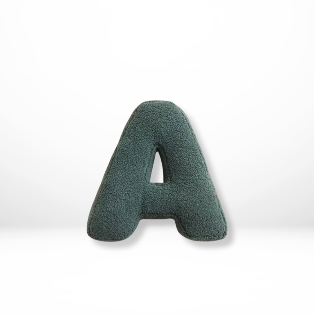 Soft Velvet Alphabet Pillow With Letters A-Z - Halri