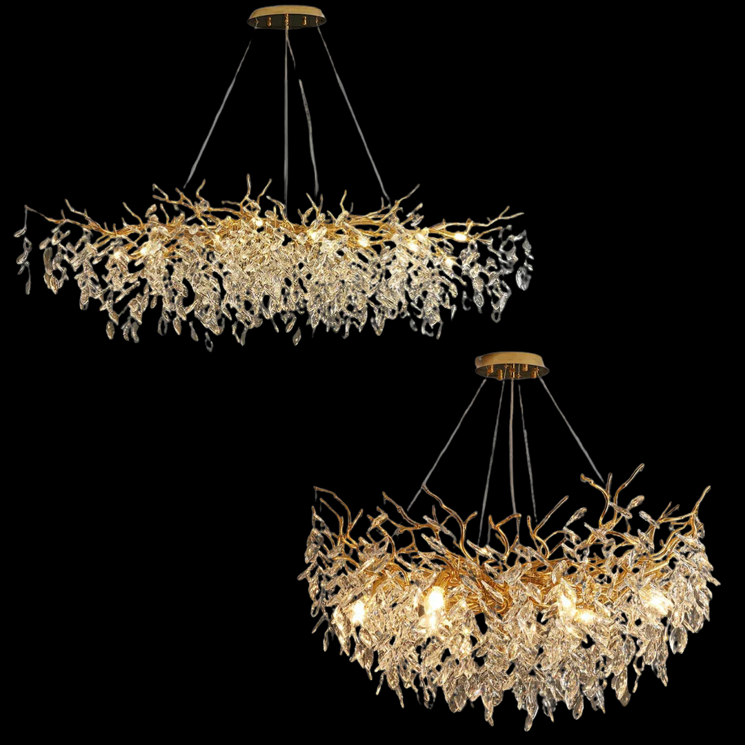 Elegant Crystal Drop Ceiling Light Fixture