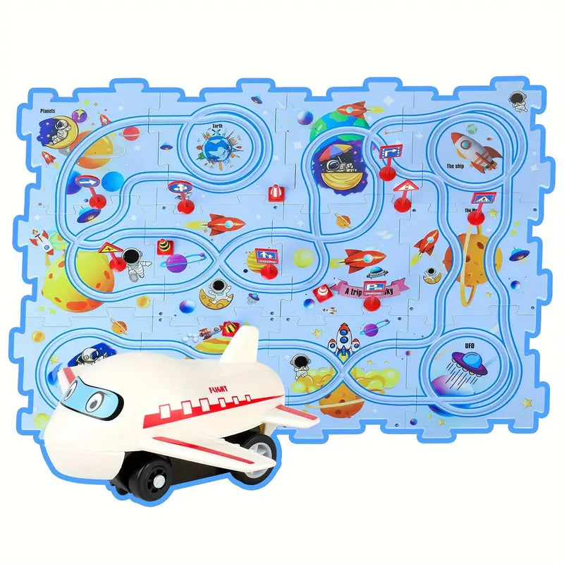 Fun Kids Wooden Racing Track