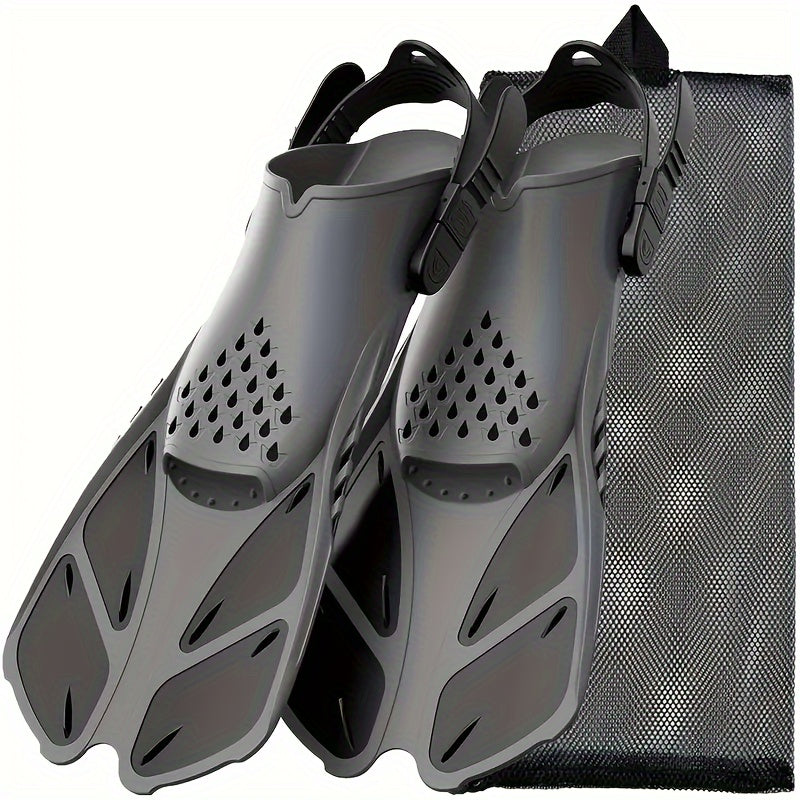 Compact Travel Snorkel Fins for Men Women