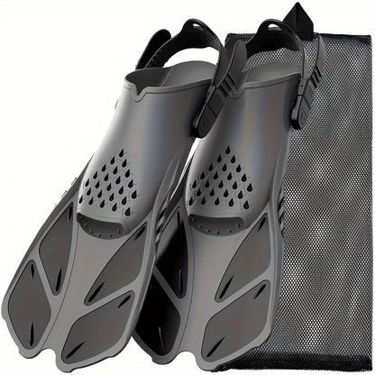 Compact Travel Snorkel Fins for Men Women