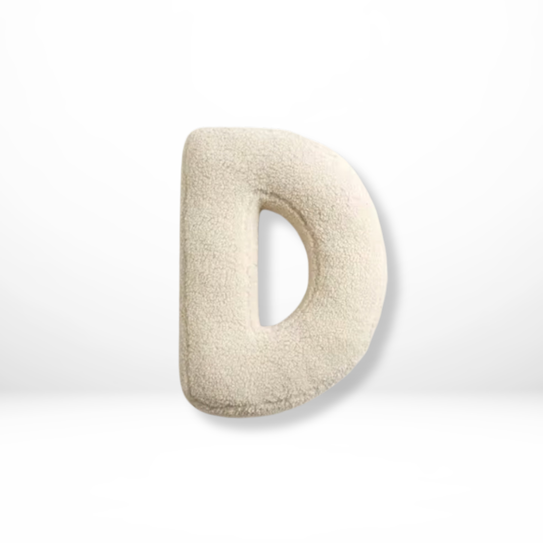 Soft Velvet Alphabet Pillow With Letters A-Z