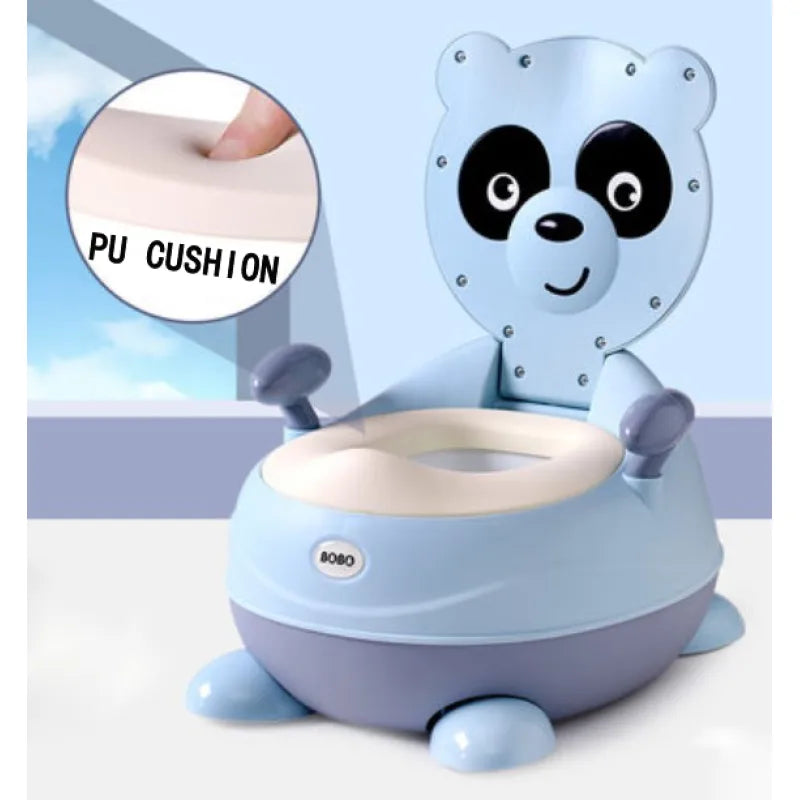 Cute Panda Potty Chair for Kids - Soft PU Seat