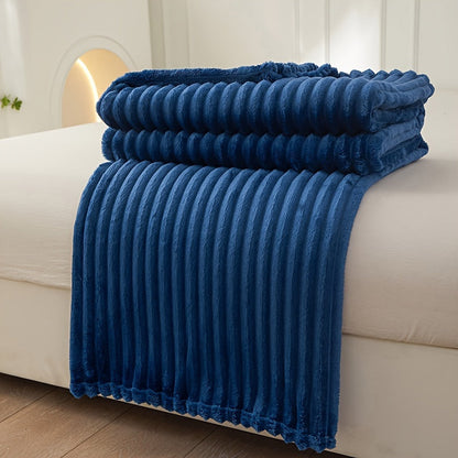 Cozy Ribbed Throw Blanket - Halri