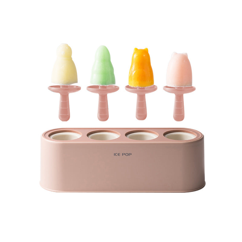 Colorful Silicone Popsicle Ice Cream Molds Set