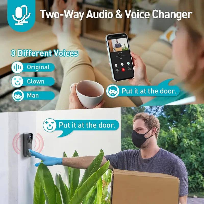Smart Wi-Fi Security Doorbell Camera