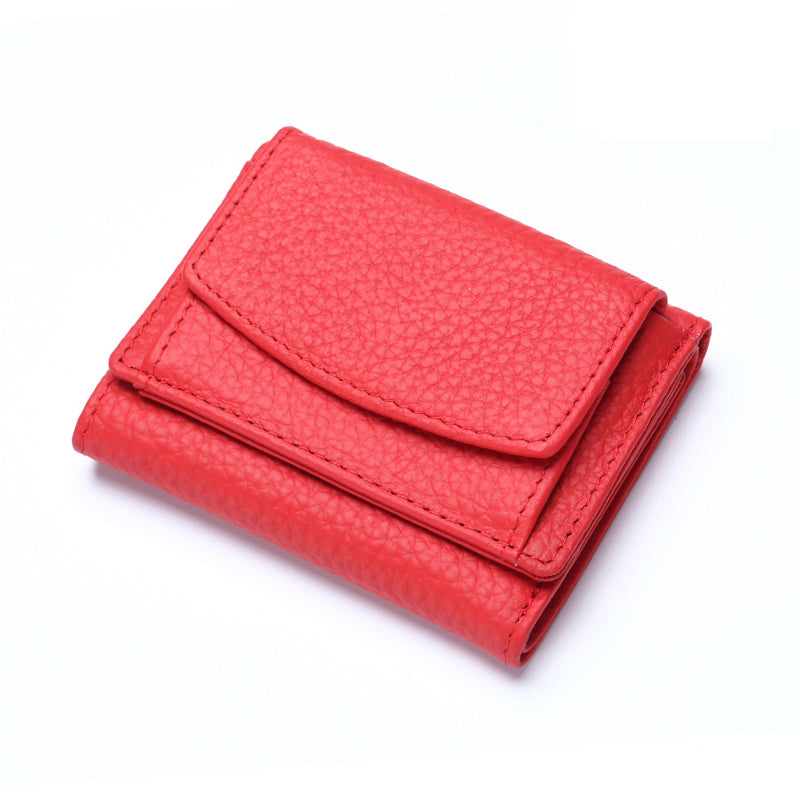 Genuine Leather Small Wallet – Compact Card Holder Purse