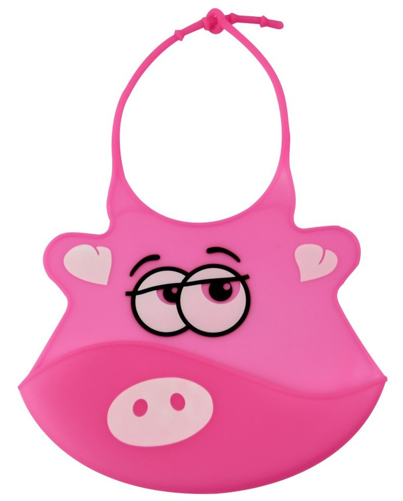 Silicone Baby Bib with Crumb Catcher - Waterproof and Adjustable