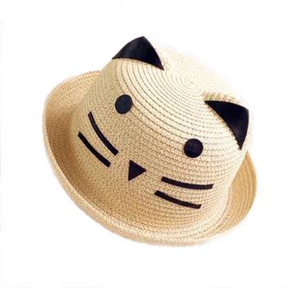 Cute Baby Sun Hat with Kitty Ears - Halri