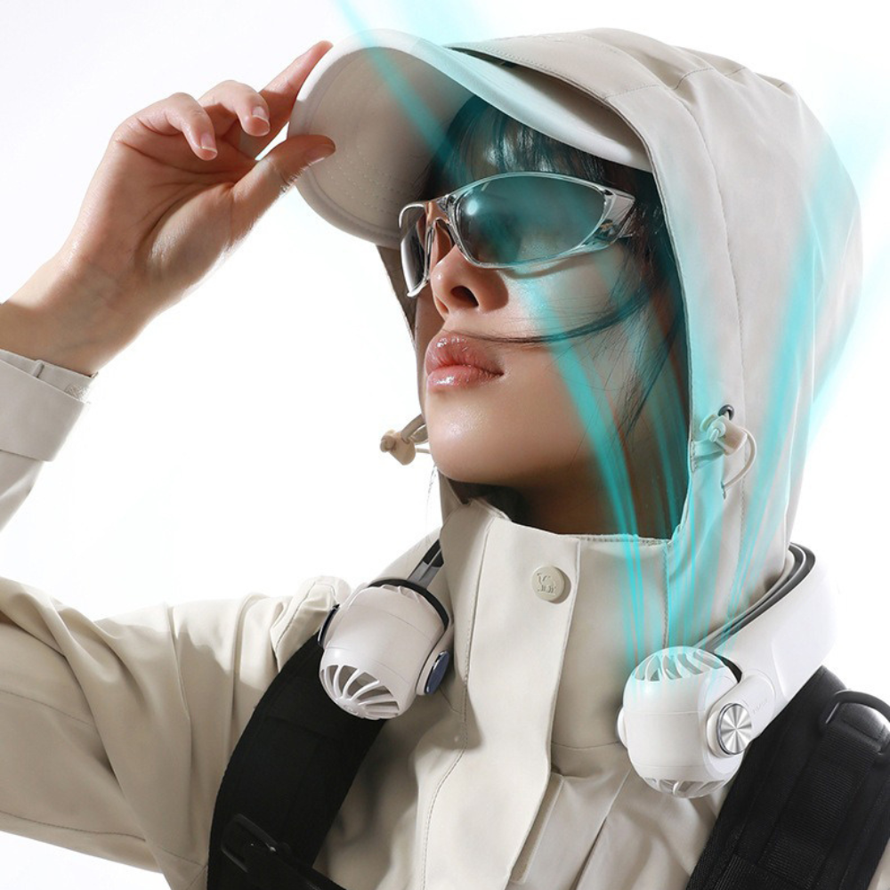 Portable USB Neck Cooling Mini Fan