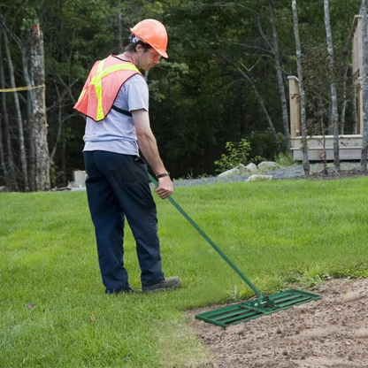 Extra Wide Garden Rake Yard Soil Leveler