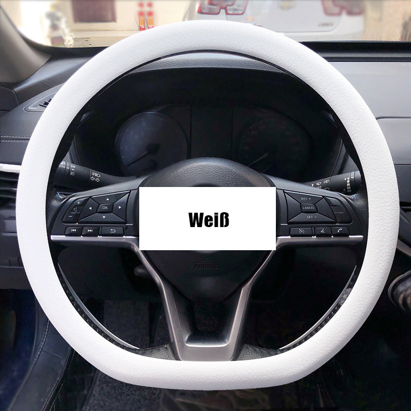 Leather Car Steering Wheel Cover
