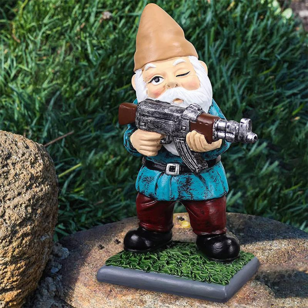 Tough Outdoor Soldier Gnome