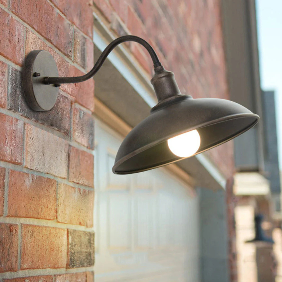 Vintage Brass Weatherproof Outdoor Wall Light