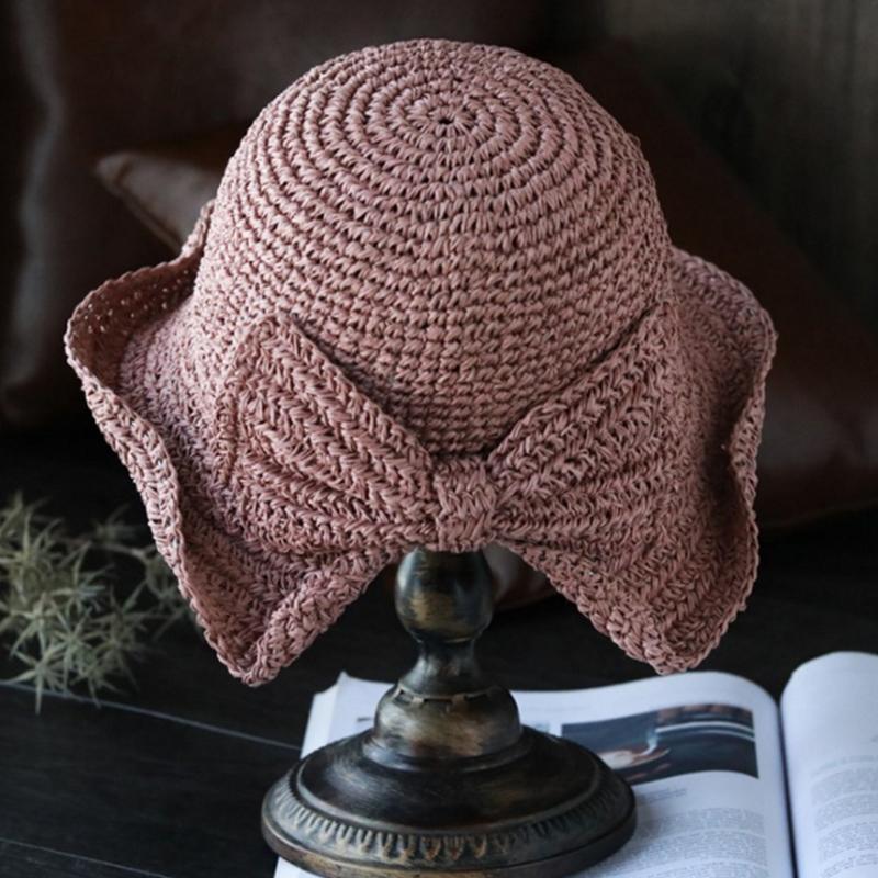 Classic Foldable Summer Hat with Ribbon - Halri