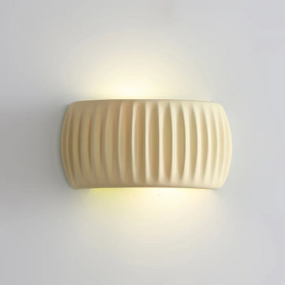 Contemporary White Resin Wall Light
