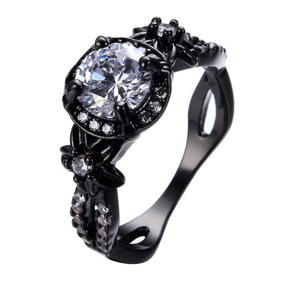 Classic Dark Blue Sapphire Ring