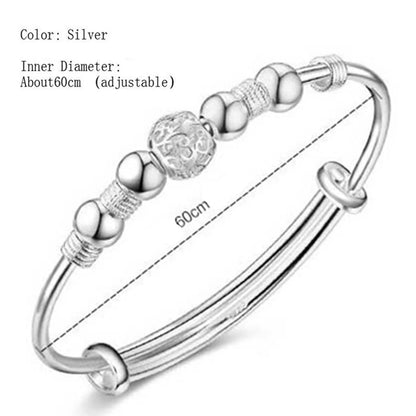 Shiny Silver Good Luck Charm Bracelet